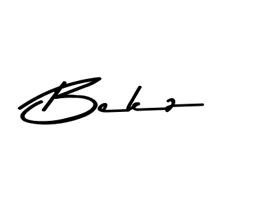 Design your own signature with our free online signature maker. With this signature software, you can create a handwritten (Asem Kandis PERSONAL USE) signature for name Bekz. Bekz signature style 9 images and pictures png