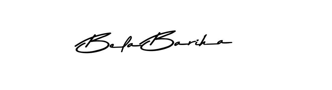 Design your own signature with our free online signature maker. With this signature software, you can create a handwritten (Asem Kandis PERSONAL USE) signature for name Bela Bariha. Bela Bariha signature style 9 images and pictures png