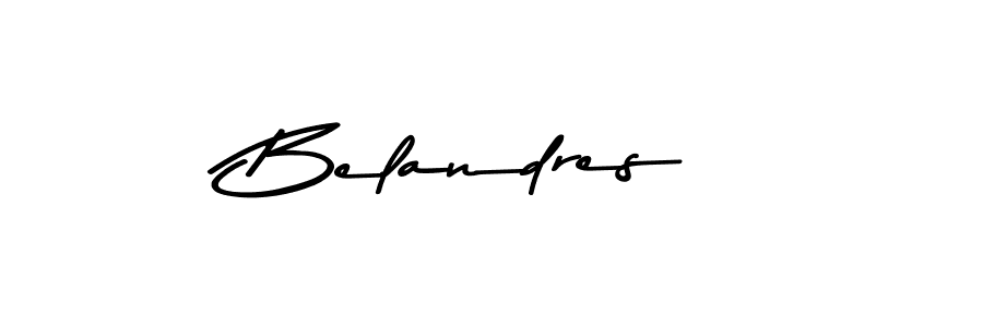 Design your own signature with our free online signature maker. With this signature software, you can create a handwritten (Asem Kandis PERSONAL USE) signature for name Belandres. Belandres signature style 9 images and pictures png