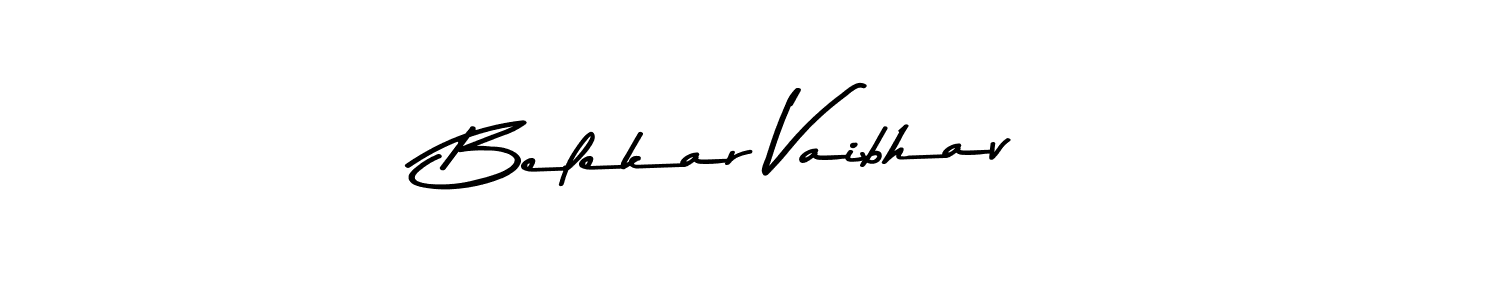 The best way (Asem Kandis PERSONAL USE) to make a short signature is to pick only two or three words in your name. The name Belekar Vaibhav include a total of six letters. For converting this name. Belekar Vaibhav signature style 9 images and pictures png