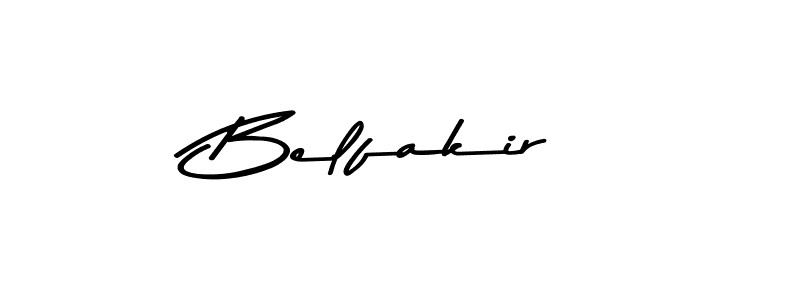 Make a beautiful signature design for name Belfakir. With this signature (Asem Kandis PERSONAL USE) style, you can create a handwritten signature for free. Belfakir signature style 9 images and pictures png