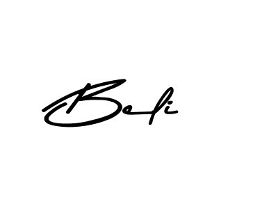 Make a beautiful signature design for name Beli. With this signature (Asem Kandis PERSONAL USE) style, you can create a handwritten signature for free. Beli signature style 9 images and pictures png