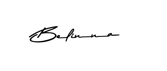 Make a beautiful signature design for name Belinna. With this signature (Asem Kandis PERSONAL USE) style, you can create a handwritten signature for free. Belinna signature style 9 images and pictures png