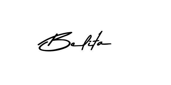 Use a signature maker to create a handwritten signature online. With this signature software, you can design (Asem Kandis PERSONAL USE) your own signature for name Belita. Belita signature style 9 images and pictures png