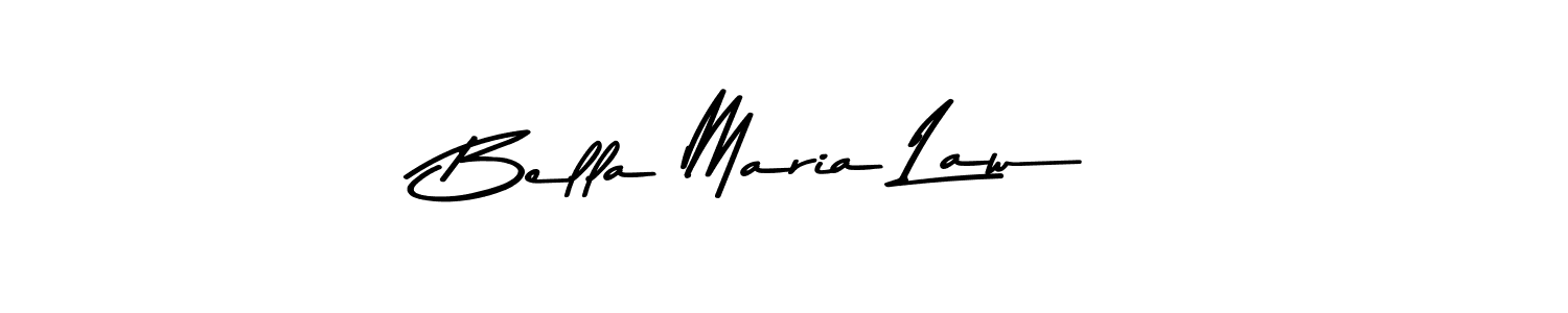 Similarly Asem Kandis PERSONAL USE is the best handwritten signature design. Signature creator online .You can use it as an online autograph creator for name Bella Maria Law. Bella Maria Law signature style 9 images and pictures png