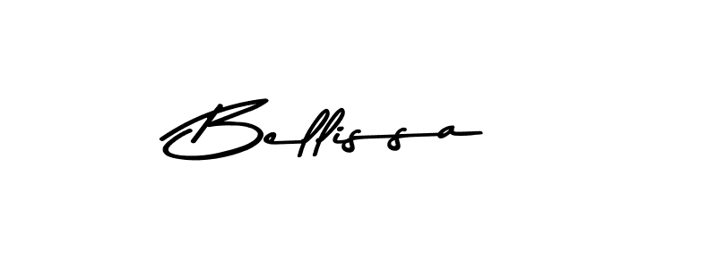 Use a signature maker to create a handwritten signature online. With this signature software, you can design (Asem Kandis PERSONAL USE) your own signature for name Bellissa. Bellissa signature style 9 images and pictures png