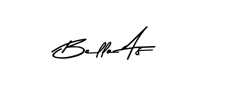 How to make Bello As signature? Asem Kandis PERSONAL USE is a professional autograph style. Create handwritten signature for Bello As name. Bello As signature style 9 images and pictures png