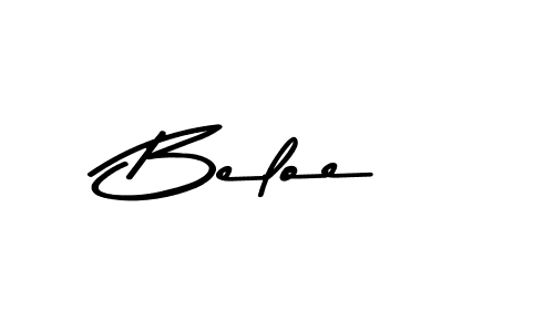 Create a beautiful signature design for name Beloe. With this signature (Asem Kandis PERSONAL USE) fonts, you can make a handwritten signature for free. Beloe signature style 9 images and pictures png