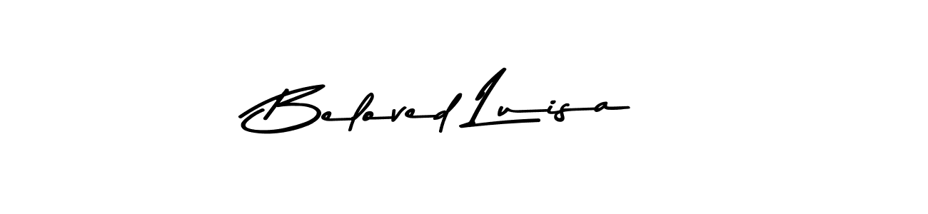 Make a short Beloved Luisa signature style. Manage your documents anywhere anytime using Asem Kandis PERSONAL USE. Create and add eSignatures, submit forms, share and send files easily. Beloved Luisa signature style 9 images and pictures png