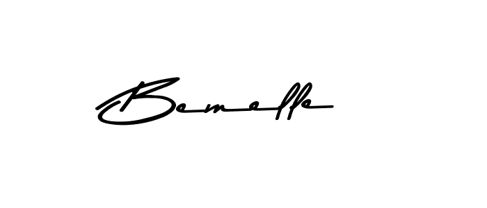 Create a beautiful signature design for name Bemelle. With this signature (Asem Kandis PERSONAL USE) fonts, you can make a handwritten signature for free. Bemelle signature style 9 images and pictures png