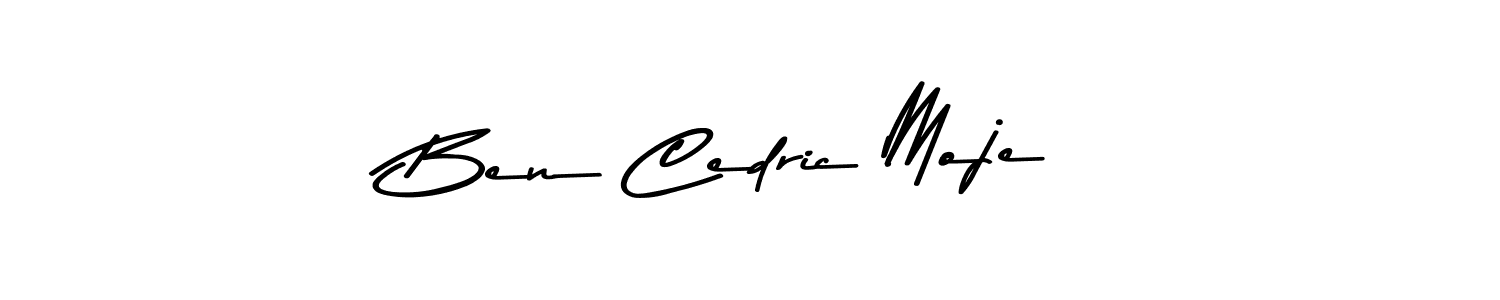 Use a signature maker to create a handwritten signature online. With this signature software, you can design (Asem Kandis PERSONAL USE) your own signature for name Ben Cedric Moje. Ben Cedric Moje signature style 9 images and pictures png