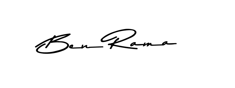 How to make Ben Rama name signature. Use Asem Kandis PERSONAL USE style for creating short signs online. This is the latest handwritten sign. Ben Rama signature style 9 images and pictures png
