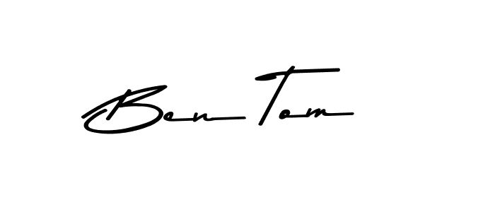 You should practise on your own different ways (Asem Kandis PERSONAL USE) to write your name (Ben Tom) in signature. don't let someone else do it for you. Ben Tom signature style 9 images and pictures png