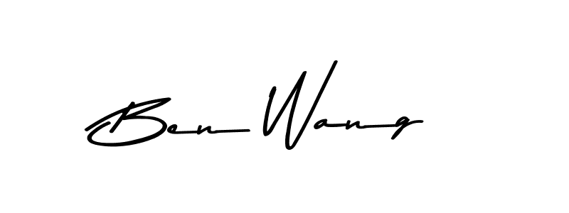 Use a signature maker to create a handwritten signature online. With this signature software, you can design (Asem Kandis PERSONAL USE) your own signature for name Ben Wang. Ben Wang signature style 9 images and pictures png