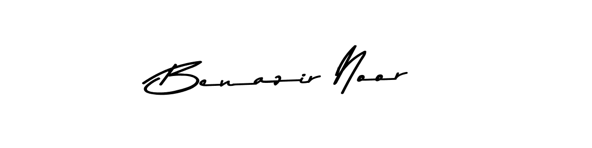 Design your own signature with our free online signature maker. With this signature software, you can create a handwritten (Asem Kandis PERSONAL USE) signature for name Benazir Noor. Benazir Noor signature style 9 images and pictures png