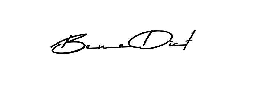 Design your own signature with our free online signature maker. With this signature software, you can create a handwritten (Asem Kandis PERSONAL USE) signature for name Bene Dict. Bene Dict signature style 9 images and pictures png