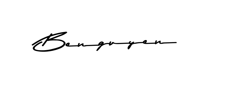 You should practise on your own different ways (Asem Kandis PERSONAL USE) to write your name (Benguyen) in signature. don't let someone else do it for you. Benguyen signature style 9 images and pictures png