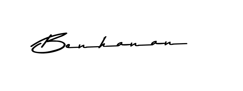 Use a signature maker to create a handwritten signature online. With this signature software, you can design (Asem Kandis PERSONAL USE) your own signature for name Benhanan. Benhanan signature style 9 images and pictures png