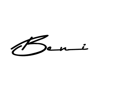 You should practise on your own different ways (Asem Kandis PERSONAL USE) to write your name (Beni) in signature. don't let someone else do it for you. Beni signature style 9 images and pictures png