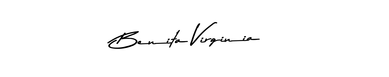 This is the best signature style for the Benita Virginia name. Also you like these signature font (Asem Kandis PERSONAL USE). Mix name signature. Benita Virginia signature style 9 images and pictures png