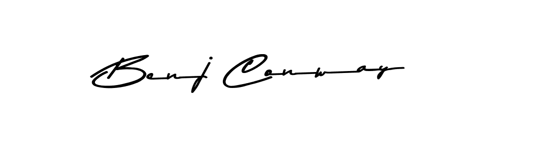 Create a beautiful signature design for name Benj Conway. With this signature (Asem Kandis PERSONAL USE) fonts, you can make a handwritten signature for free. Benj Conway signature style 9 images and pictures png