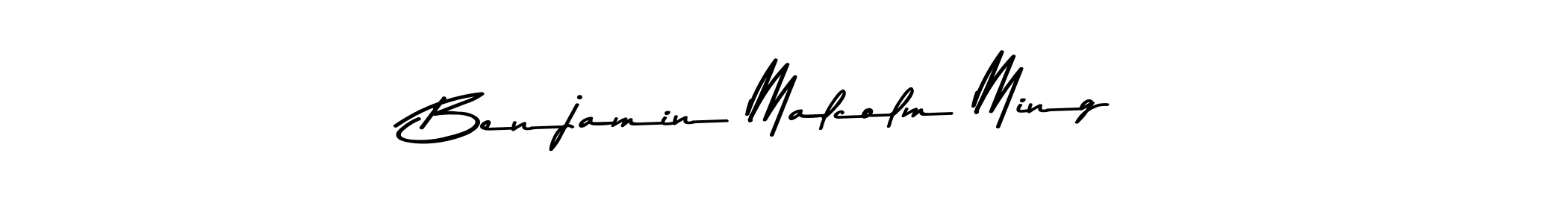 Create a beautiful signature design for name Benjamin Malcolm Ming. With this signature (Asem Kandis PERSONAL USE) fonts, you can make a handwritten signature for free. Benjamin Malcolm Ming signature style 9 images and pictures png