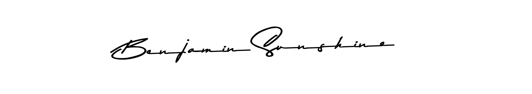 Benjamin Sunshine stylish signature style. Best Handwritten Sign (Asem Kandis PERSONAL USE) for my name. Handwritten Signature Collection Ideas for my name Benjamin Sunshine. Benjamin Sunshine signature style 9 images and pictures png