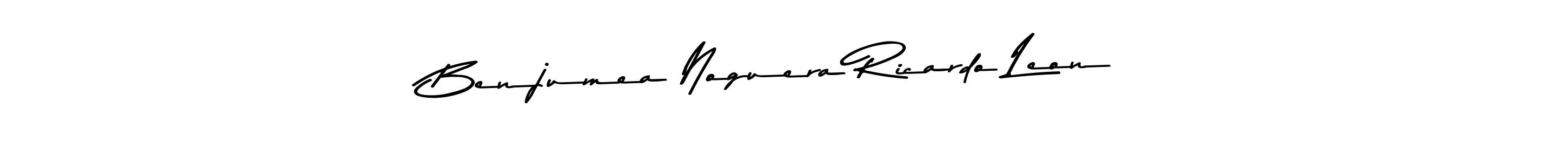 Create a beautiful signature design for name Benjumea Noguera Ricardo Leon. With this signature (Asem Kandis PERSONAL USE) fonts, you can make a handwritten signature for free. Benjumea Noguera Ricardo Leon signature style 9 images and pictures png