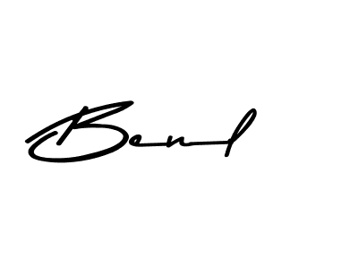 How to make Benl signature? Asem Kandis PERSONAL USE is a professional autograph style. Create handwritten signature for Benl name. Benl signature style 9 images and pictures png