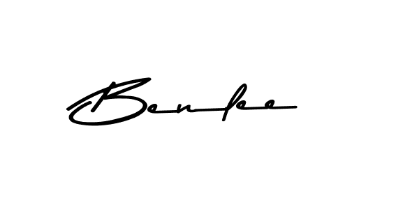 How to make Benlee name signature. Use Asem Kandis PERSONAL USE style for creating short signs online. This is the latest handwritten sign. Benlee signature style 9 images and pictures png