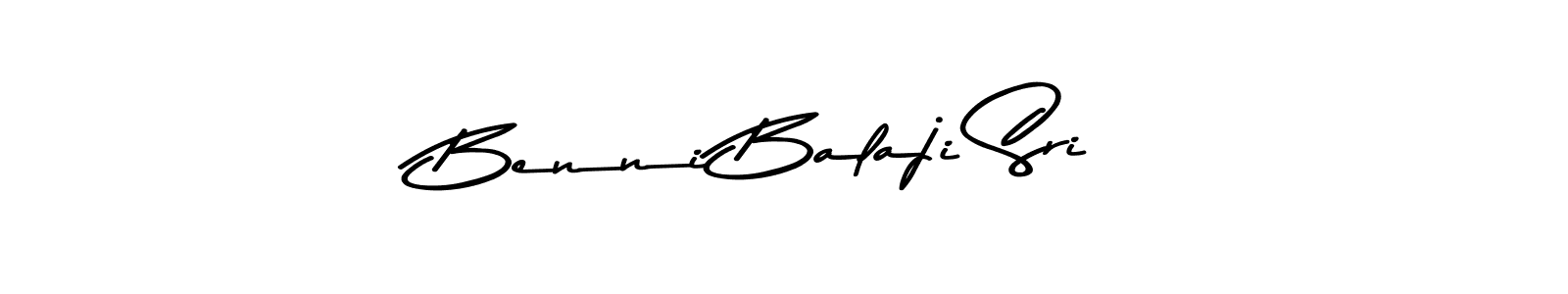 Design your own signature with our free online signature maker. With this signature software, you can create a handwritten (Asem Kandis PERSONAL USE) signature for name Benni Balaji Sri. Benni Balaji Sri signature style 9 images and pictures png
