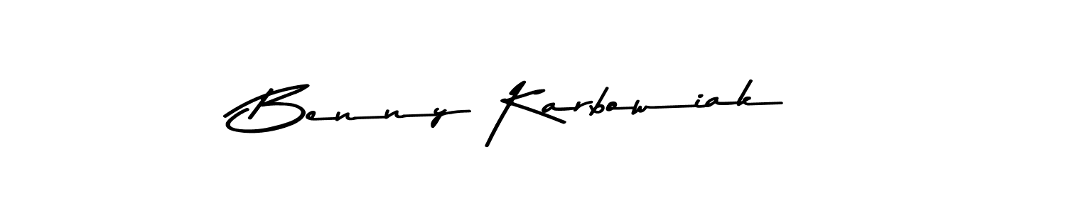 How to make Benny Karbowiak signature? Asem Kandis PERSONAL USE is a professional autograph style. Create handwritten signature for Benny Karbowiak name. Benny Karbowiak signature style 9 images and pictures png