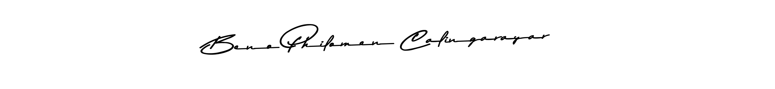 Here are the top 10 professional signature styles for the name Beno Philomen Calingarayar. These are the best autograph styles you can use for your name. Beno Philomen Calingarayar signature style 9 images and pictures png