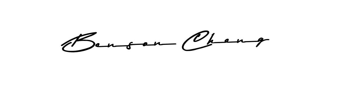 Create a beautiful signature design for name Benson Cheng. With this signature (Asem Kandis PERSONAL USE) fonts, you can make a handwritten signature for free. Benson Cheng signature style 9 images and pictures png