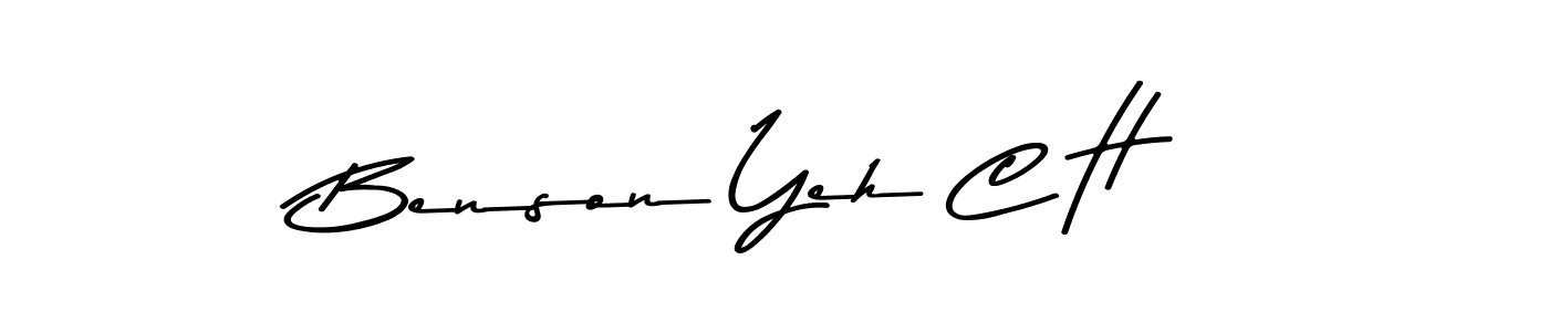 Create a beautiful signature design for name Benson Yeh C H. With this signature (Asem Kandis PERSONAL USE) fonts, you can make a handwritten signature for free. Benson Yeh C H signature style 9 images and pictures png