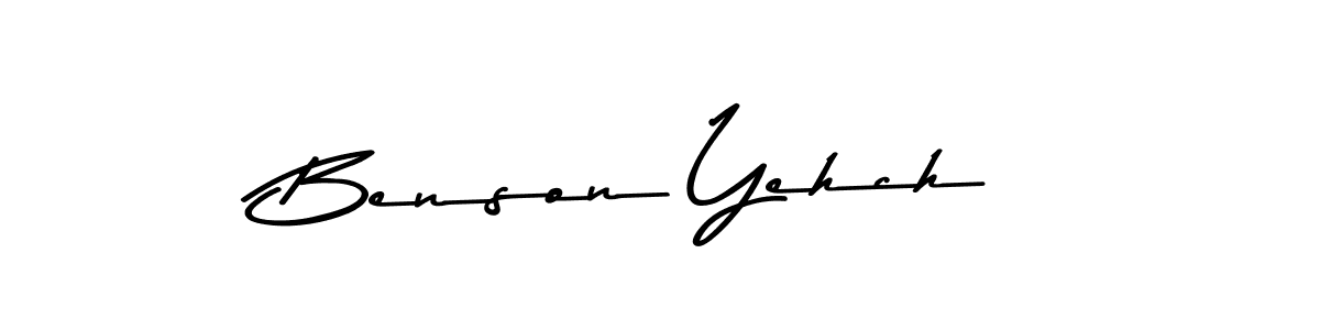 It looks lik you need a new signature style for name Benson Yehch. Design unique handwritten (Asem Kandis PERSONAL USE) signature with our free signature maker in just a few clicks. Benson Yehch signature style 9 images and pictures png