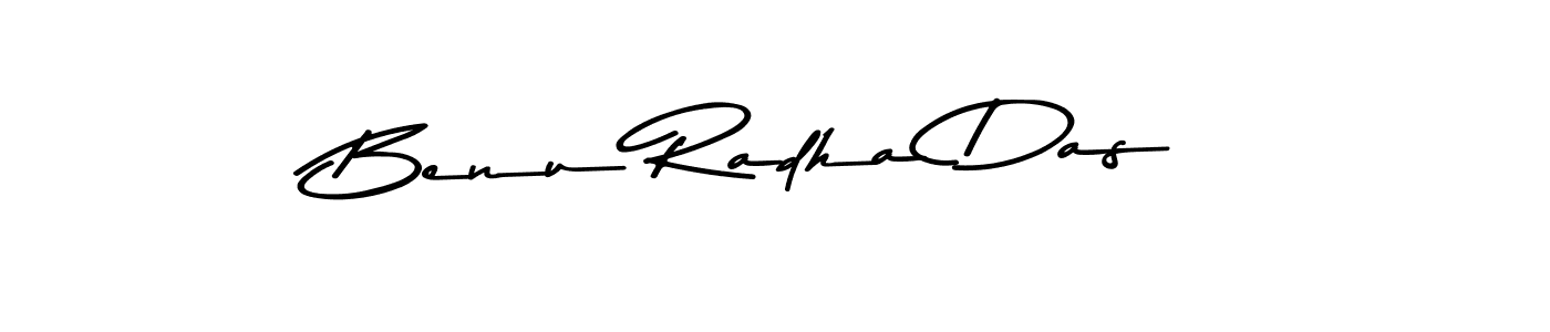 Benu Radha Das stylish signature style. Best Handwritten Sign (Asem Kandis PERSONAL USE) for my name. Handwritten Signature Collection Ideas for my name Benu Radha Das. Benu Radha Das signature style 9 images and pictures png