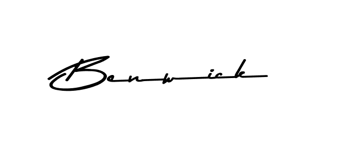 Design your own signature with our free online signature maker. With this signature software, you can create a handwritten (Asem Kandis PERSONAL USE) signature for name Benwick. Benwick signature style 9 images and pictures png