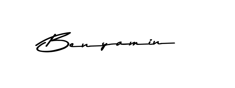 Create a beautiful signature design for name Benyamin. With this signature (Asem Kandis PERSONAL USE) fonts, you can make a handwritten signature for free. Benyamin signature style 9 images and pictures png