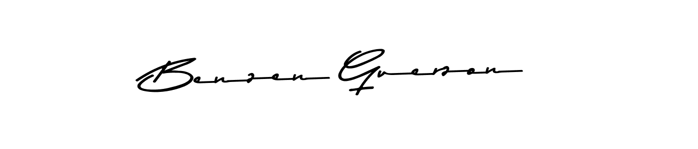 How to make Benzen Guerzon name signature. Use Asem Kandis PERSONAL USE style for creating short signs online. This is the latest handwritten sign. Benzen Guerzon signature style 9 images and pictures png