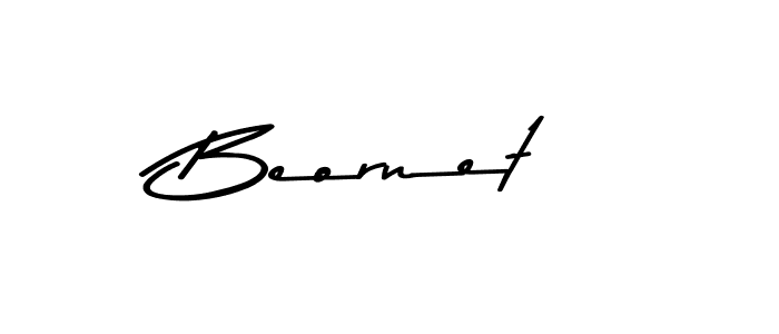 How to make Beornet signature? Asem Kandis PERSONAL USE is a professional autograph style. Create handwritten signature for Beornet name. Beornet signature style 9 images and pictures png