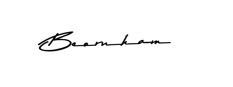 Asem Kandis PERSONAL USE is a professional signature style that is perfect for those who want to add a touch of class to their signature. It is also a great choice for those who want to make their signature more unique. Get Beornham name to fancy signature for free. Beornham signature style 9 images and pictures png