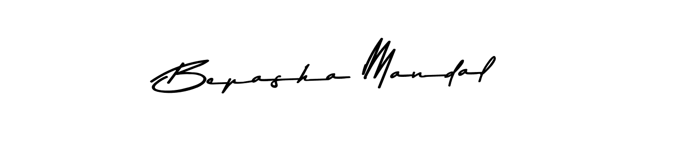 How to make Bepasha Mandal name signature. Use Asem Kandis PERSONAL USE style for creating short signs online. This is the latest handwritten sign. Bepasha Mandal signature style 9 images and pictures png