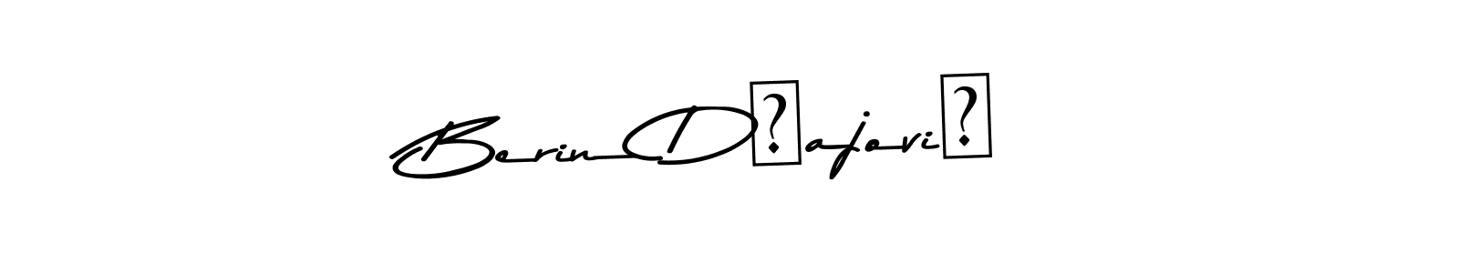 How to make Berin Džajović name signature. Use Asem Kandis PERSONAL USE style for creating short signs online. This is the latest handwritten sign. Berin Džajović signature style 9 images and pictures png