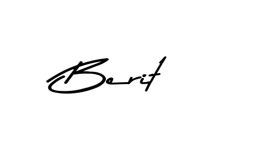 You should practise on your own different ways (Asem Kandis PERSONAL USE) to write your name (Berit) in signature. don't let someone else do it for you. Berit signature style 9 images and pictures png