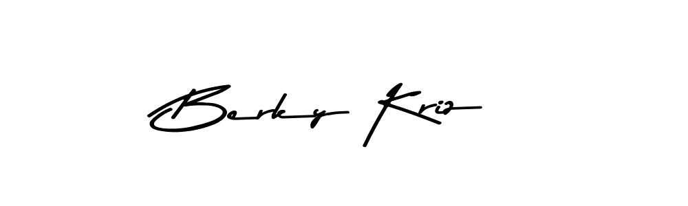 Use a signature maker to create a handwritten signature online. With this signature software, you can design (Asem Kandis PERSONAL USE) your own signature for name Berky Kriz. Berky Kriz signature style 9 images and pictures png