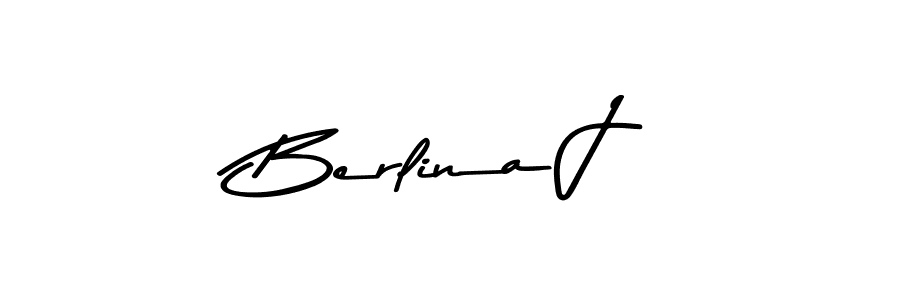 The best way (Asem Kandis PERSONAL USE) to make a short signature is to pick only two or three words in your name. The name Berlina J include a total of six letters. For converting this name. Berlina J signature style 9 images and pictures png