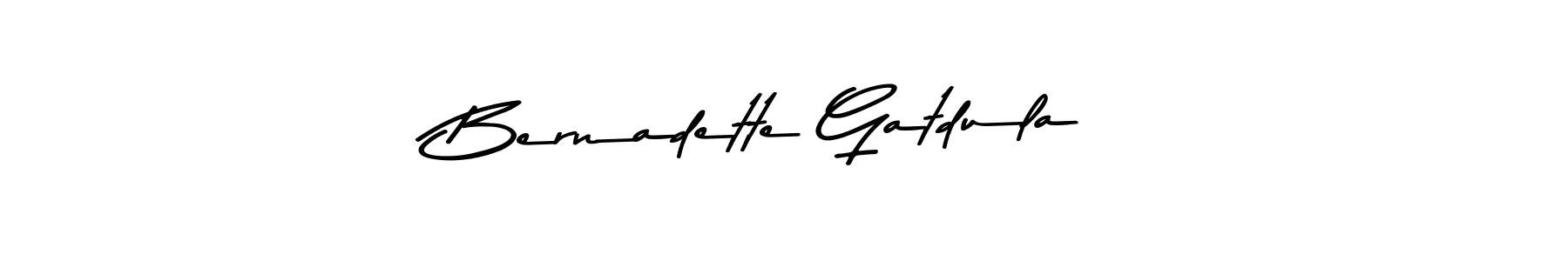 Design your own signature with our free online signature maker. With this signature software, you can create a handwritten (Asem Kandis PERSONAL USE) signature for name Bernadette Gatdula. Bernadette Gatdula signature style 9 images and pictures png