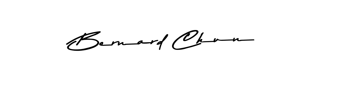 Make a beautiful signature design for name Bernard Chun. With this signature (Asem Kandis PERSONAL USE) style, you can create a handwritten signature for free. Bernard Chun signature style 9 images and pictures png