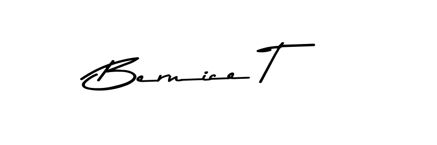 Make a beautiful signature design for name Bernice T. With this signature (Asem Kandis PERSONAL USE) style, you can create a handwritten signature for free. Bernice T signature style 9 images and pictures png